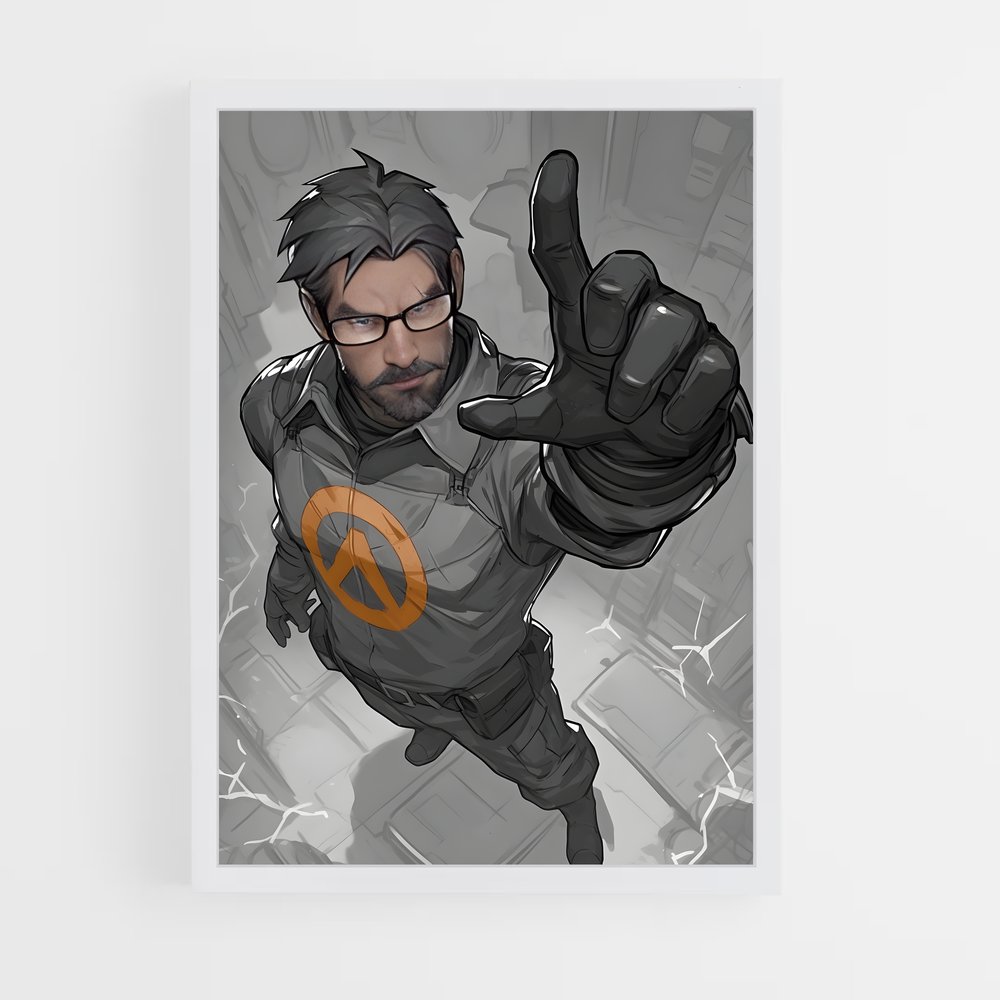Poster Peacekeeper Freeman – affiche Half life (vue 3)